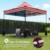 Resenkos 10' x 10' Replacement Canopy Top for Pop Up Canopy Tent with 4 Sand Bags, UPF50+ Protection, American Flag Blue - 2 of 4
