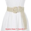 Allegra K Women's Wide Woven Waist Belts Braided Belts for Dress Chunky Buckle 23.62-35.43" - 4 of 4