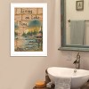 Living On The Lake by Mary June, Ready to Hang Framed Print, White Frame - 2 of 3