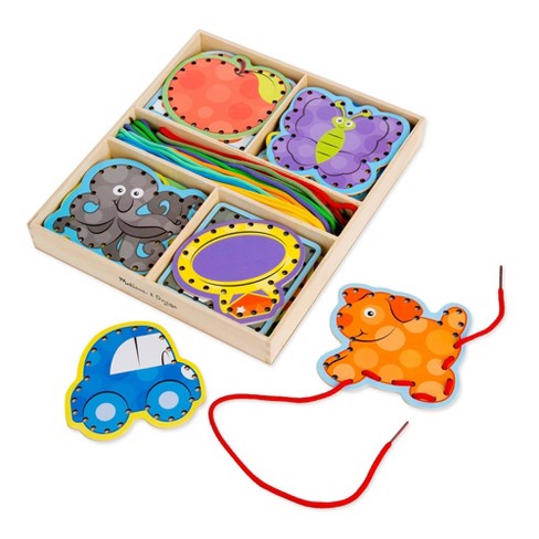 Melissa & Doug Primary Lacing Beads - Educational Toy With 30