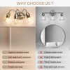 Tribesigns 3-Light Bathroom Light Fixtures, Modern Vanity Wall Sconce Lamp for Mirror - 4 of 4