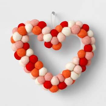 8pc Stuffed Heart Valentine's Day Decorative Filler White/red/pink -  Spritz™ : Target