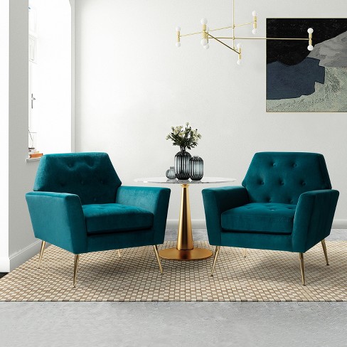 Teal best sale slipper chair