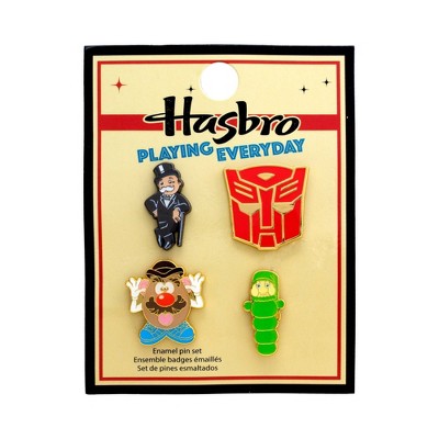Hasbro Retro Toy Enamel Pin Set 4pk