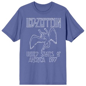 Led Zeppelin Falling Icarus 1977 Crew Neck Short Sleeve Men's T-shirt - 1 of 2