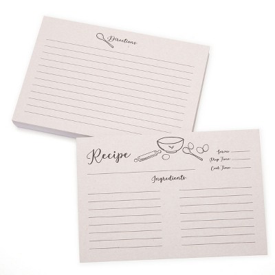 Outshine Co Premium Recipe Card Dividers 4x6 With Tabs (set Of 24) - White  : Target