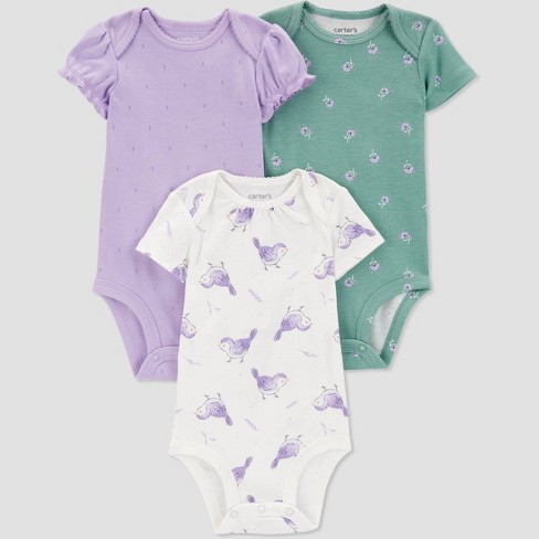 Carter's Just One You® Baby Girls' 3pk Short Sleeve Bodysuit - image 1 of 4