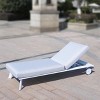 Moda Furnishings W29.5" x D80.7" Outdoor Chaise Lounge With Cushion - 2 of 4