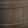Good Ideas Rain Wizard 40 Gallon Plastic Outdoor Home Rain Water Storage Collection Barrel Drum with Brass Spigot, Oak (3 Pack) - 4 of 4