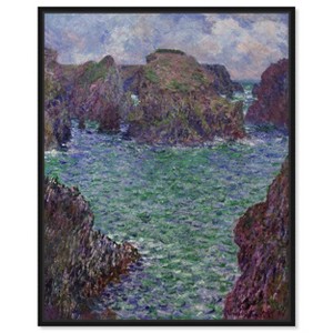 Art Remedy Claude Monet - Belle lle Rocks at Port Goulphar Classic Monet Art Prints Framed - 1 of 4