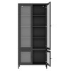 CAVINAS Bookcases for Living Room 4-tier 31" W Classic Metal Storage Cabinet Bookcase with 4 Glass Doors - 4 of 4