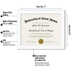 Americanflat 8.5x11 Diploma Frame with Shatter-Resistant Glass - Document Frame with Engineered Wood - Legacy Collection - White - 2 of 4