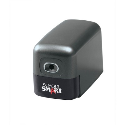 School Smart Electric Pencil Sharpener, For Classroom, Home, and Office Use, Black