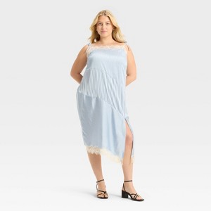 Women's Lace Trim Midi Slip Dress - Future Collective - 1 of 3