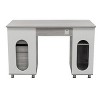 NicBex Home Office Desk 51.2" L Morden Writing Desk with 3 Drawers, 1 Open Storage Shelf, Wooden Desktop and Legs for Study and Work - 4 of 4