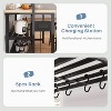 Large Kitchen Island Bakers Rack Microwave Oven Stand Shelf with 3 Tier Storage, Metal Coffee Bar Table, Kitchen Storage for Dining Living Room - 4 of 4