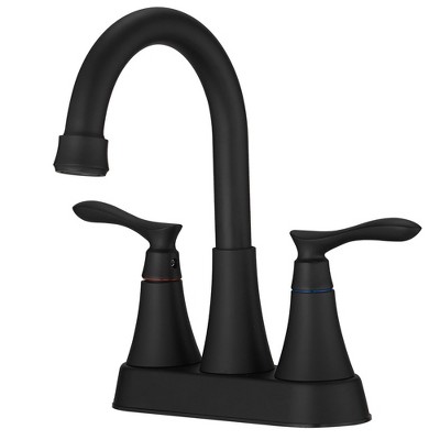 BWE 4 in. Centerset 2-Handle High-Arc Bathroom Faucet