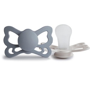 FRIGG Butterfly Anatomical Silicone Pacifier 2-Pack (6-18 Months) - 1 of 4