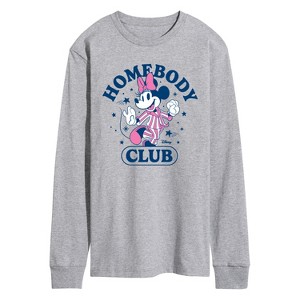 Men's - Disney - Minnie Homebody Club Long Sleeve Graphic T-Shirt - 1 of 3