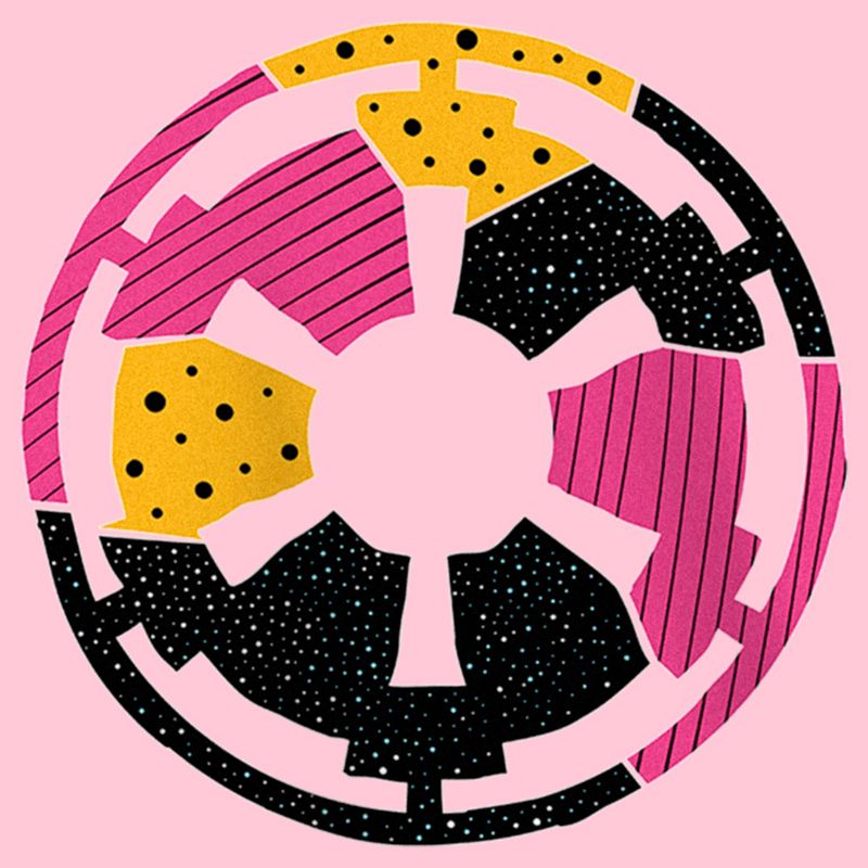 Girl's Star Wars Retro Galactic Empire Logo T-Shirt, 2 of 5