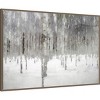 Amanti Art 41"x28" Birches in Fog by Kim Curinga Framed Canvas Wall Art Print - 2 of 4