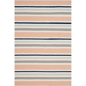 Safavieh Kids Multi Stripe SFK916 Hand Tufted Indoor Rugs - Safavieh - 1 of 4