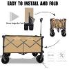 Folding Wagon, Heavy Duty Utility Beach Wagon Cart for Sand - 4 of 4