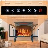 R.W.FLAME Electric Fireplace Heater with Remote, 24'' Portable Infrared Fireplace Stove with Multiple 3D Flame, Adjustable Brightness - 3 of 4