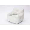 Sapphtopaz Soft Teddy Fabric Bean Bag Chair with Armrest, Lazy Sofa Chair Bean Bag Chairs for Adults, Stuffed Foam for Living Room, Bedroom - 3 of 4