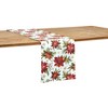 C&F Home Poinsettia Christmas Runner - image 2 of 4