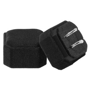 Unique Bargains Velvet Octagon Wedding Proposal Engagement 2 Slot Jewelry Storage Ring Box - 1 of 4