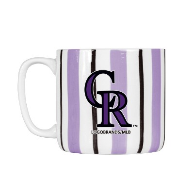 MLB Colorado Rockies Striped Coffee Mug - 16oz