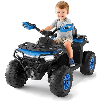 Kids Ride On ATV Car , Spring Suspension , Off-Road 4 Wheeler for Boys & Girls Ages 3+