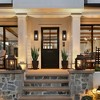 DAKAFUL Outdoor Wall Light With Cylindrical Glass Shade, Matte Black, Modern Wall Light Fixture For Garage, Porch, Patio (Set Of 2)-Black - 2 of 4