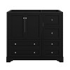 YOOCOZZ 36" Freestanding Bathroom Vanity with Solid Wood,4 Storage Drawers and Soft Closing Doors-Black(Sink Not Included) - 3 of 4