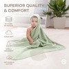 Comfy Cubs Hooded Baby Towels - 6 Layer, 100% Muslin Cotton - Large 32 x 32 Inch - 1-Pack Unisex - 4 of 4