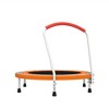 Whisen 36.2” Mini Toddler Trampoline with 6 Legs and Foam-covered Handle for Kids, Unique Print Design - 4 of 4