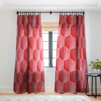 Colour Poems Gisela Color Block Pattern XII Single Panel Sheer Window Curtain - Society6
