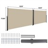 SKRAN 276" x 71''Retractable Side Awning, Waterproof & UV-Resistant, Privacy Screen Divider Roll Up Balcony for Outdoor, Patio, Baryard(Beige) - 3 of 4