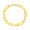 Links of Italy Sterling Silver 8mm Cuban Bracelet - Gold Plated - Available Sizes: 8  , 20  , 22  , 24  , 30  Inches - 2 of 3