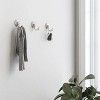 LunaLulinlk Satin Nickel Hex 1 Prong Hook, 1 Hook, 35 lb Limit - 2 of 4
