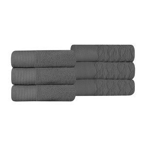 Premium Cotton Herringbone Medium Weight Bathroom Towel Set by Blue Nile Mills - 1 of 4