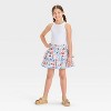 Girls' Stitch Tiered Skirt - The Disney Collection by Cat & Jack™ Cream - 3 of 3