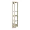 Syemin Decorative Storage Cabinets Corner Curio Cabinet, Collectibles Display Case, Glass Storage Cabinets, White, 16.5"*16.5"*69.85" - 4 of 4