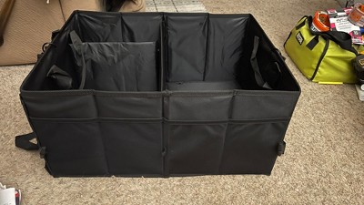 Drive Auto Car Organizer For Trunk Collapsible With Multiple Storage Compartments Black Target