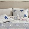 Inhand Microfiber Print Quilt Bedding Set, Flower print Soft Lightweight Coverlet For All Season - 4 of 4