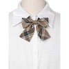 INSPIRE CHIC Women's Pre-tied Colorful Plaid Elastic Strap Party Costume Bow Ties - 4 of 4