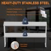 Stainless Steel Shelf Commercial Kitchen - 2-Tier 48"x12" Overshelf, 420lb Capacity, Adjustable Height for Prep Tables, NSF-Grade - 3 of 4