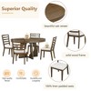 YOOCOZZ 5-Piece Extendable Retro Dining Table Set for 4 with Chairs - 4 of 4