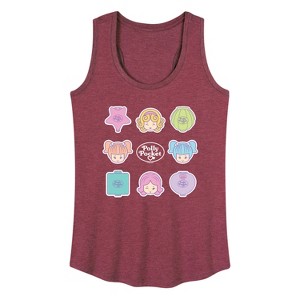 Women's - Polly Pocket - Polly Pocket Grid Graphic Racerback Tank - 1 of 4